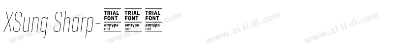 XSung Sharp字体转换